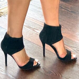 Classic black Brian Atwood suede heels size 8.5